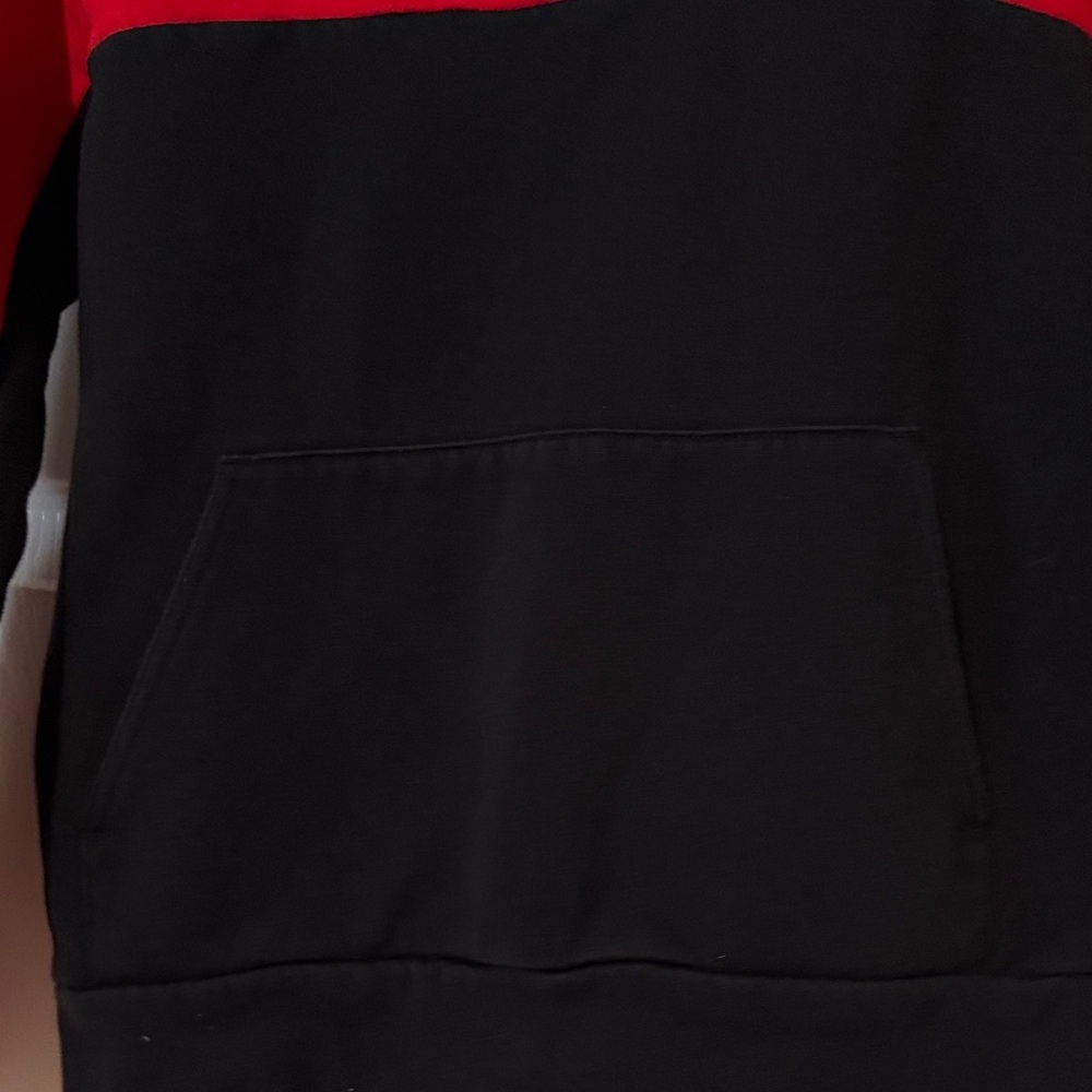 Adidas Kids Hoodie in Red and Black - Picture 6 of 7